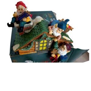 Owell Novelty Company Elf Stocking Holder Cold Cast Handcrafted New